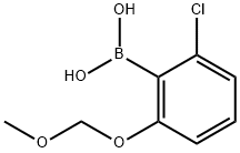 2-氯-6-甲氧基甲氧基苯硼酸, 1256355-51-7, 结构式