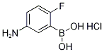 5-AMINO-2-FLUOROPHENYLBORONIC ACID, HCL, 1256355-65-3, 结构式