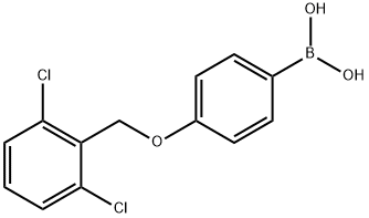 4-(2,6-DichlorophenylMethoxy)phenylboronic acid 结构式