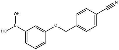 3-(4-CyanophenylMethoxy)phenylboronic acid, 1256355-72-2, 结构式