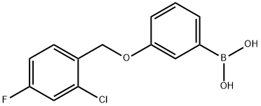 3-(2-Chloro-4-fluorophenylMethoxy)phenylboronic acid 化学構造式