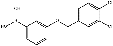 3-(3,4-DichlorophenylMethoxy)phenylboronic acid Structure