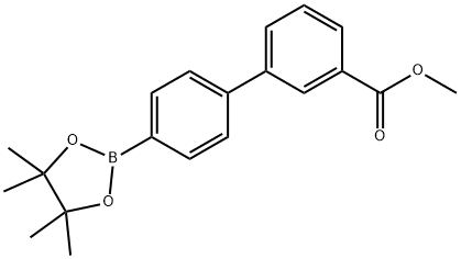 3'-(甲氧基羰基)联苯-4-硼酸频哪酯,1256358-85-6,结构式