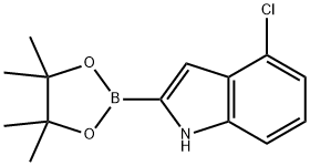 4-氯-1H-吲哚-2-硼酸频哪醇酯,1256358-95-8,结构式