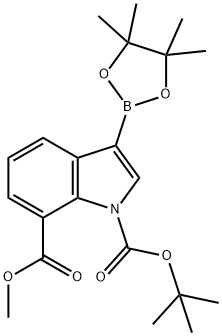 1-BOC-7-methoxycarbonylindole-3-boronic acid, pinacol ester