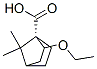 Bicyclo[2.2.1]heptane-1-carboxylic acid, 2-ethoxy-7,7-dimethyl-, (1S-endo)- (9CI) Struktur