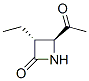 2-Azetidinone, 4-acetyl-3-ethyl-, trans- (9CI) Struktur