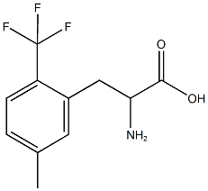 5-メチル-2-(トリフルオロメチル)-DL-フェニルアラニン 化学構造式