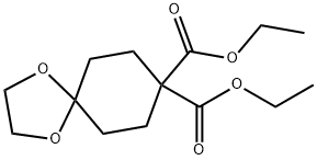 diethyl 1,4-dioxaspiro[4.5]decane-8,8-dicarboxylate 化学構造式