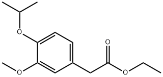 4-异丙氧基-3-甲氧基苯乙酸乙酯,1256581-66-4,结构式