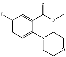 Methyl 5-Fluoro-2-Morpholinobenzoate Structure