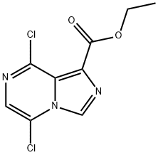 5,8-二氯咪唑并[1,5-A]吡嗪-1-甲酸乙酯, 1256633-28-9, 结构式