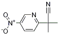 2-Methyl-2-(5-nitropyridin-2-yl)propanenitrile Struktur