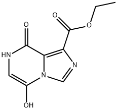 5,8-二羟基咪唑并[1,5-A]吡嗪-1-甲酸乙酯, 1256633-37-0, 结构式
