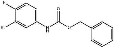 N-CBZ-3-溴-4-氟苯胺,1256633-39-2,结构式