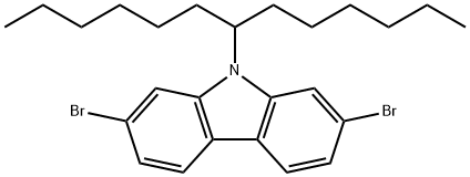 2,7-二溴9-(三苯甲基-7-基)-9H-咔唑, 1256704-63-8, 结构式