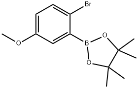 2-溴-5-甲氧基苯硼酸频那醇酯,1256781-58-4,结构式