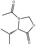 5-Oxazolidinone, 3-acetyl-4-(1-methylethyl)-, (4S)- (9CI) 结构式