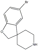 Spiro[benzofuran-3(2H),4'-piperidine], 5-broMo- Structure