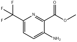 3-氨基-6-三氟甲基吡啶-2-甲酸甲酯 结构式