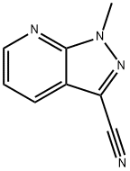 1-Methyl-1H-pyrazolo[3,4-b]pyridine-3-carbonitrile 结构式