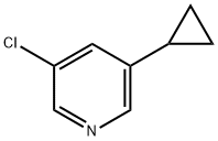 3-氯-5-环丙基吡啶,1256803-11-8,结构式