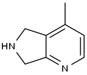 4-甲基-6,7-二氢-5H-吡咯并[3,4-B]吡啶 结构式