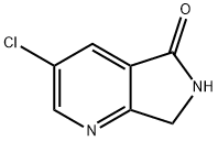 3-氯-6,7-二氢吡咯并[3,4-B]吡啶-5-酮, 1256806-34-4, 结构式