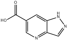 4-氮杂吲唑-6-羧酸, 1256807-59-6, 结构式