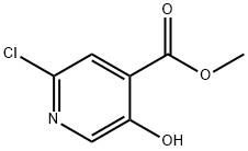 2 - 氯-5 - 羟基异烟酸甲酯,1256807-90-5,结构式