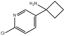 1-(6-chloropyridin-3-yl)cyclobutanamine 化学構造式