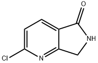 2-氯-6,7-二氢-5H-吡咯并[3,4-B]吡啶-5-酮 结构式
