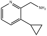 (3-环丙基吡啶-2-基)甲胺,1256816-54-2,结构式