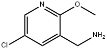 C-(5-Chloro-2-Methoxy-pyridin-3-yl)-MethylaMine 化学構造式