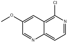 3-Methoxy-5-chloro-1,6-naphthyridine,1256816-92-8,结构式