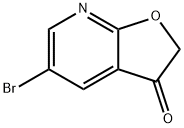 5-broMo-2H,3H-furo[2,3-b]pyridin-3-one 化学構造式