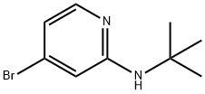 4-溴-2-(N-叔丁氨基)吡啶 结构式