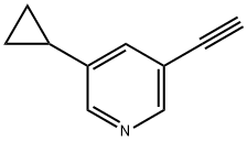 3-cyclopropyl-5-ethynylpyridine Structure