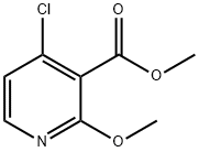 3-Pyridinecarboxylic acid, 4-chloro-2-Methoxy-, ethyl ester Structure