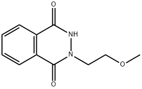 2,3-Dihydro-2-(2-methoxyethyl)-1,4-phthalazinedione 化学構造式