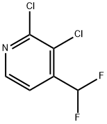 2,3-Dichloro-4-(difluoromethyl)pyridine 结构式