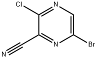 6-Bromo-3-chloropyrazine-2-carbonitrile Struktur