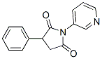 N-(3-pyridyl)-3-phenylsuccinimide 化学構造式