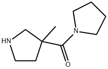 Methanone, (3-Methyl-3-pyrrolidinyl)-1-pyrrolidinyl- 化学構造式