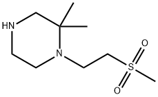 1-(2-Methanesulfonylethyl)-2,2-diMethylpiperazine Struktur
