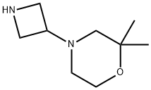 4-(Azetidin-3-yl)-2,2-dimethylmorpholine Structure