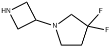 1-(氮杂环丁烷-3-基)-3,3-二氟-吡咯烷, 1257294-08-8, 结构式