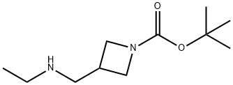 tert-butyl 3-((ethylaMino)Methyl)azetidine-1-carboxylate 结构式