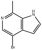 1H-Pyrrolo[2,3-c]pyridine, 4-broMo-7-Methyl- Struktur
