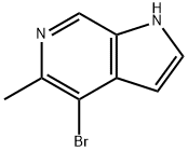 4-溴-5-甲基-1H-吡咯并[2,3-C]吡啶,1257294-45-3,结构式